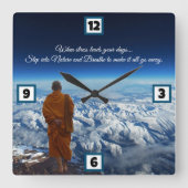 Keine Belastung Quadratische Wanduhr (Vorderseite)