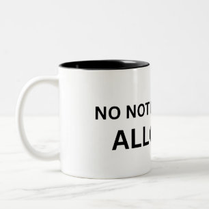 Keine Benachrichtigungen erlaubt Minimalistisch Zweifarbige Tasse