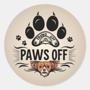 Keine Berührungszone Runder Aufkleber