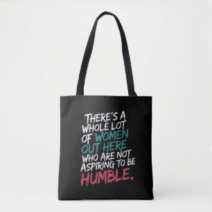 Keine Bescheidenheit anstrebende Kamala Harris Fem Tasche