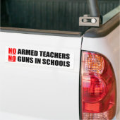 KEINE bewaffneten Lehrer Autoaufkleber (Auf Lkw)
