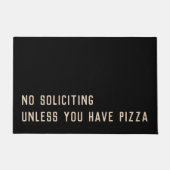 Keine Bewerbung außer Pizza lustig Fußmatte (Vorderseite)