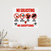 Keine Bewerbung Poster (Küche)