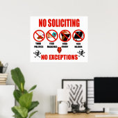 Keine Bewerbung Poster (Heimbüro)