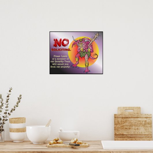 Keine Bewerbung Poster (Küche)