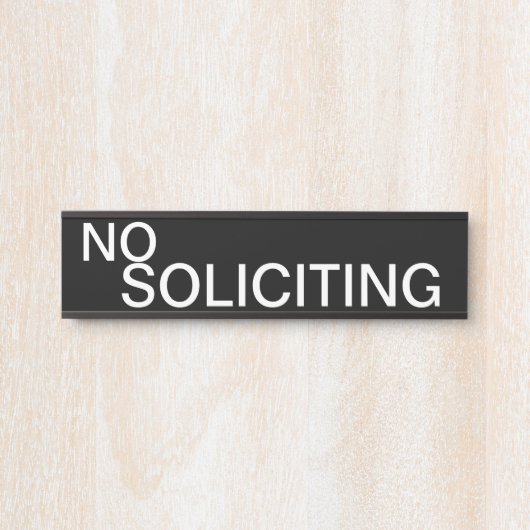 Keine Bewerbung Türschild (Vorderseite )