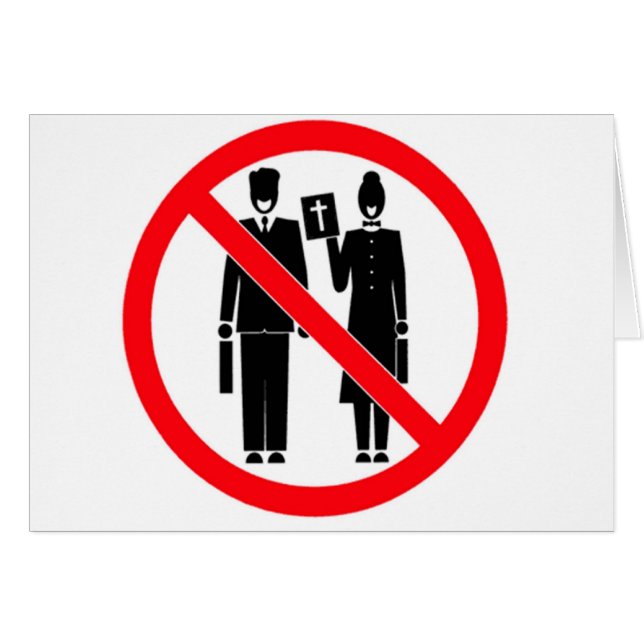 Keine Bibel-Klopfer (Vorderseite (Horizontal))