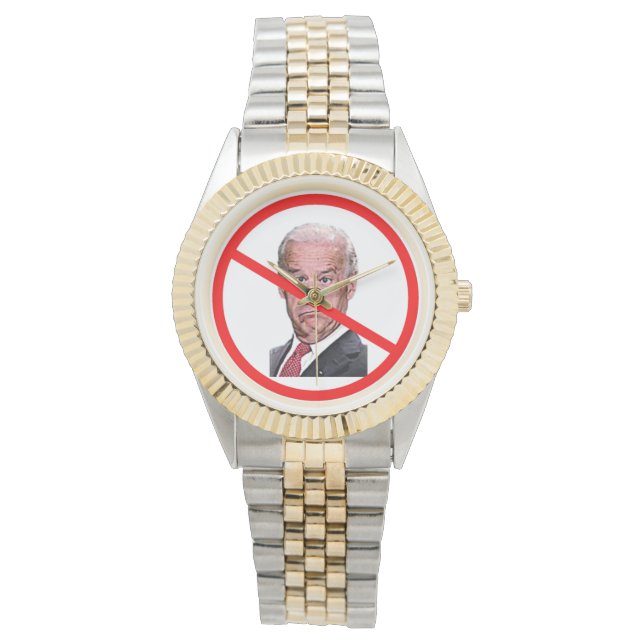 KEINE BIDEN ARMBANDUHR (Vorderseite)