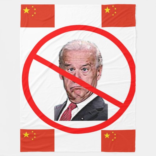 KEINE BIDEN FLEECEDECKE (Vorderseite)