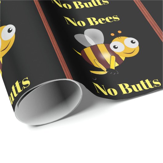 Keine Bienen Keine Hintern Packpapier (Rolleneckpunkt)