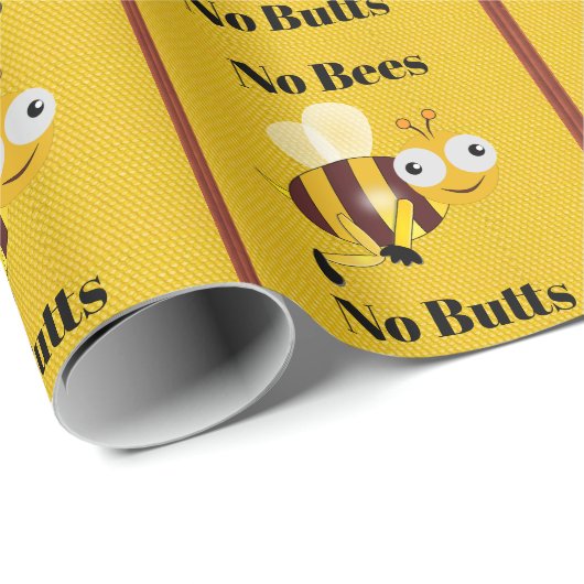 Keine Bienen Keine Hintern Packpapier (Rolleneckpunkt)