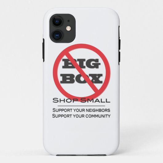 Keine Big Box Stores! Case-Mate iPhone Hülle (Rückseite)