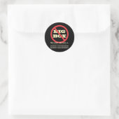Keine Big Box Stores! Runder Aufkleber (Tasche)