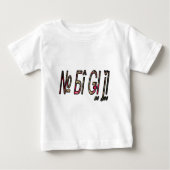 Keine Bigiji-Textkunst Baby T-shirt (Vorderseite)