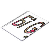 Keine Bigiji-Textkunst Notizblock (Linke Seite)