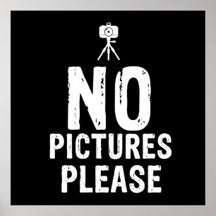 Keine Bilder bitte Poster