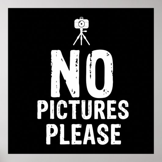 Keine Bilder bitte Poster (Vorne)