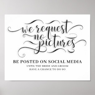 Keine Bilder Hochzeitszeichen Poster