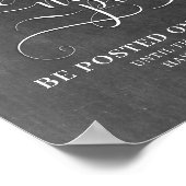 Keine Bilder über Social Media - Hochzeitszeichen Poster (Ecke)