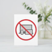 Keine Bildschirme Postkarte (Stehend Vorderseite)