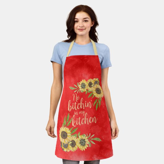 Keine Bitchin' in meiner Küche Schürze (Getragen)