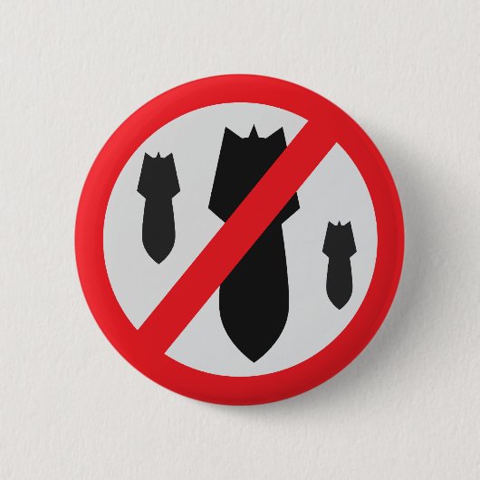 Keine Bomben - Frieden Button (Vorderseite)