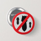 Keine Bomben - Frieden Button (Vorne & Hinten)