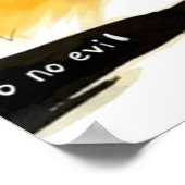 Keine bösen Kriegerkatzen Power von drei Illustrat Poster (Ecke)