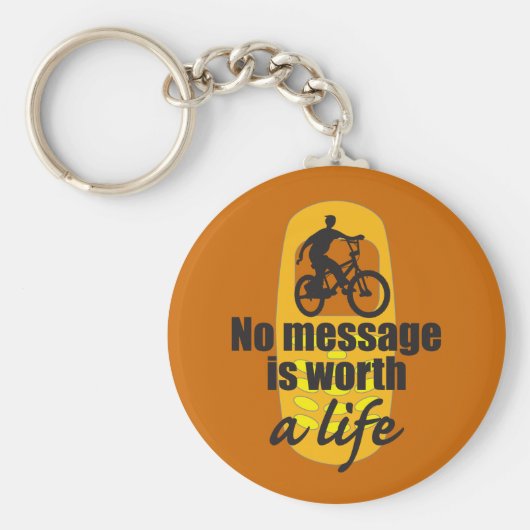Keine Botschaft ist lebenswert Schlüsselanhänger (Vorne)