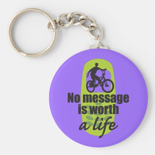 Keine Botschaft ist lebenswert Schlüsselanhänger (Vorne)
