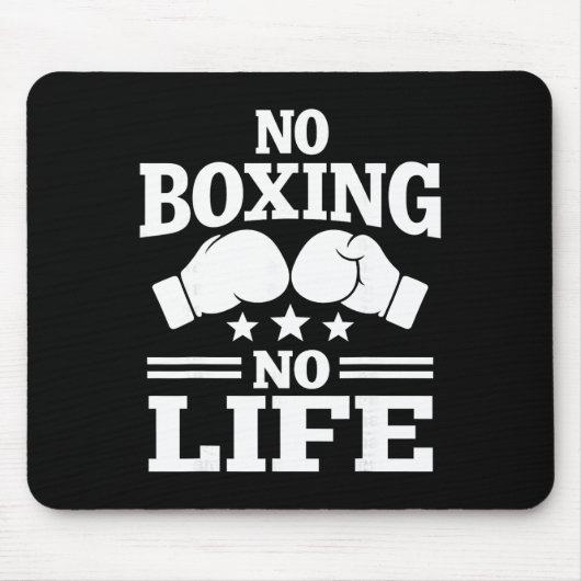 Keine Boxen Kein Leben Boxhandschuhe Boxhandschuhe Mousepad (Vorne)