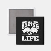 Keine Boxen keine Boxhandschuhe Magnet (Vorderseite/Rückseite)