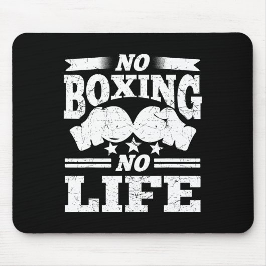 Keine Boxen keine Boxhandschuhe Mousepad (Vorne)