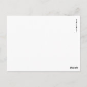 Keine Bras im Wald erlaubt Postkarte (Rückseite)