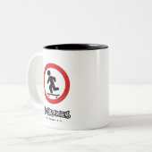 Keine Bremsen Skateboarder-Tasse Zweifarbige Tasse (Vorderseite Links)