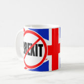 "KEINE BREXIT " KAFFEETASSE (Vorderseite Links)