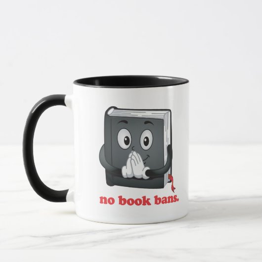 Keine Bücherverbote Bitte Tasse (Links)
