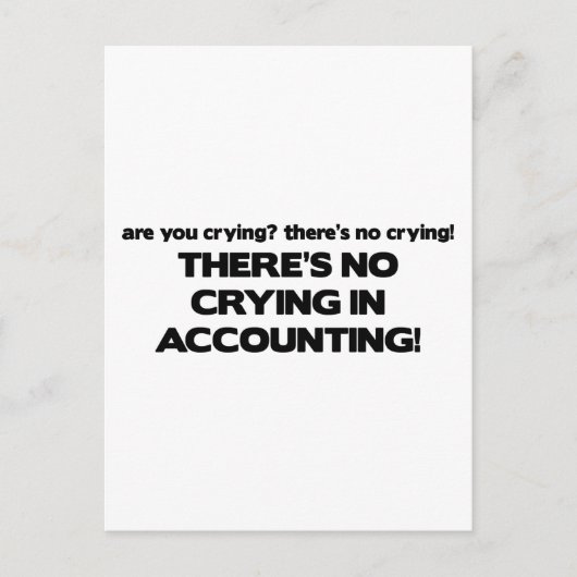 Keine Buchführung Postkarte (Vorderseite)