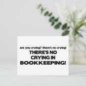 Keine Buchführung Postkarte (Stehend Vorderseite)