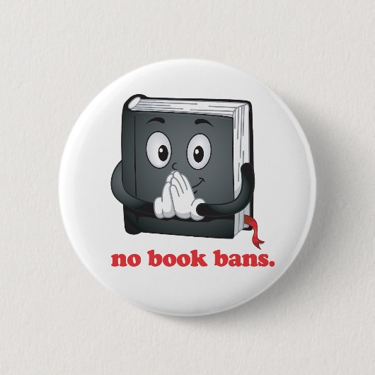 Keine Buchverbote Bitte Button (Vorderseite)