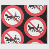 Keine Buggy und kein Pferd Geschenkpapier (Flach)