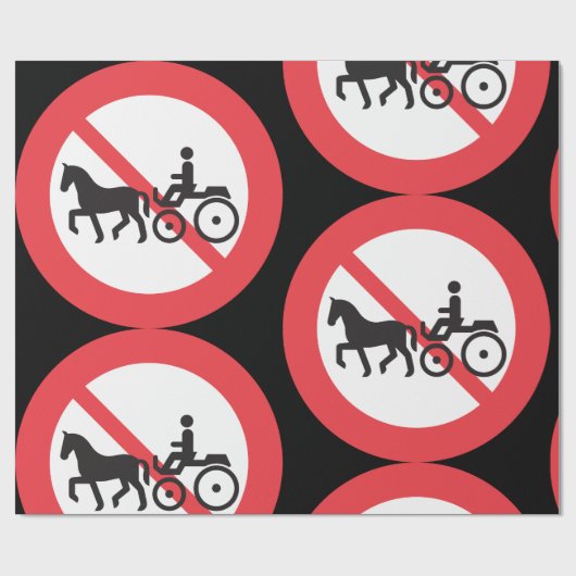 Keine Buggy und kein Pferd Geschenkpapier (Flach)