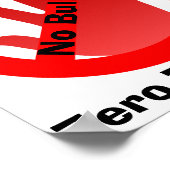 Keine Bullen Poster (Ecke)