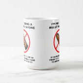 Keine Bullet Funny Mug Kaffeetasse (Mittel)