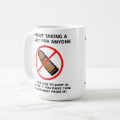 Keine Bullet Funny Mug Kaffeetasse (Vorderseite Links)