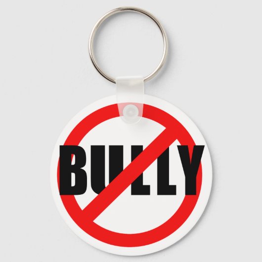 Keine Bully-No-Bully-Schirme, Schweiß, Knöpfe Schlüsselanhänger (Vorderseite)
