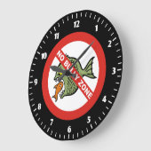 Keine Bully Zone Large Clock Große Wanduhr (Winkel)