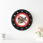 Keine Bully Zone Large Clock Große Wanduhr (Zuhause)