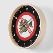 Keine Bully Zone Large Clock Uhr (Winkel)