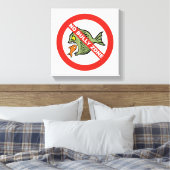 Keine Bully Zone Leinwanddruck (Insitu (Schlafzimmer))